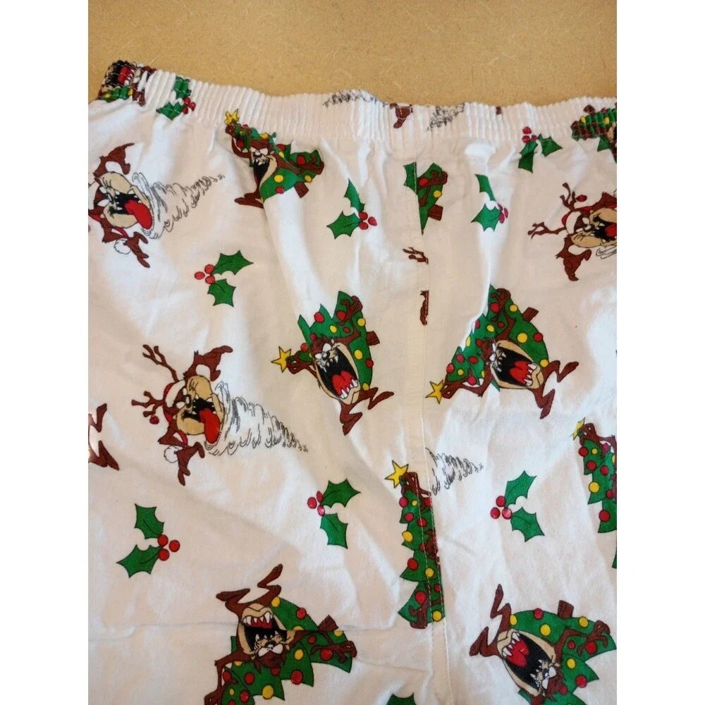 Vintage Loony Tunes Taz Christmas Boxers Size Large NWT